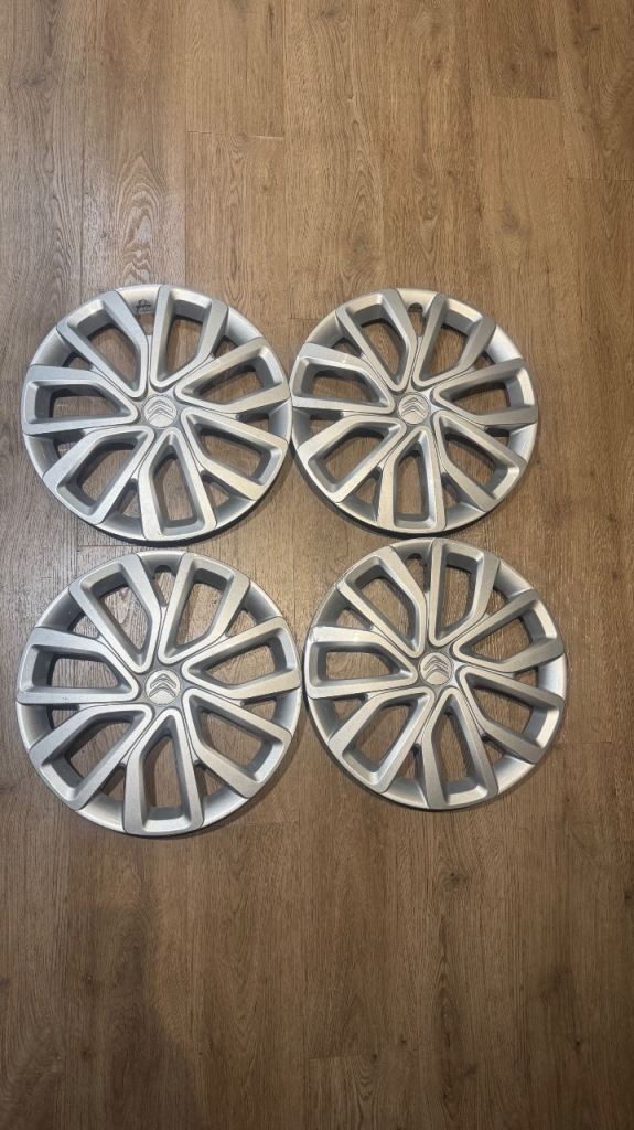 Genuine Citroen Berlingo Van 16 Inch Steel Wheel Trim x 4