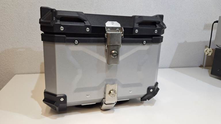 Motorcycle Box , Aluminium, New, 45L, Luggage, Motorbike, Scooter Back