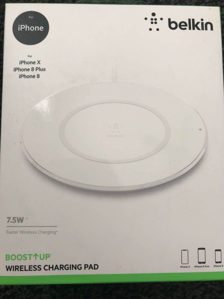 Genuine Belkin Boost Up Fast Wireless Charging Pad for iPhone, Samsung, Huawei, LG, Sony