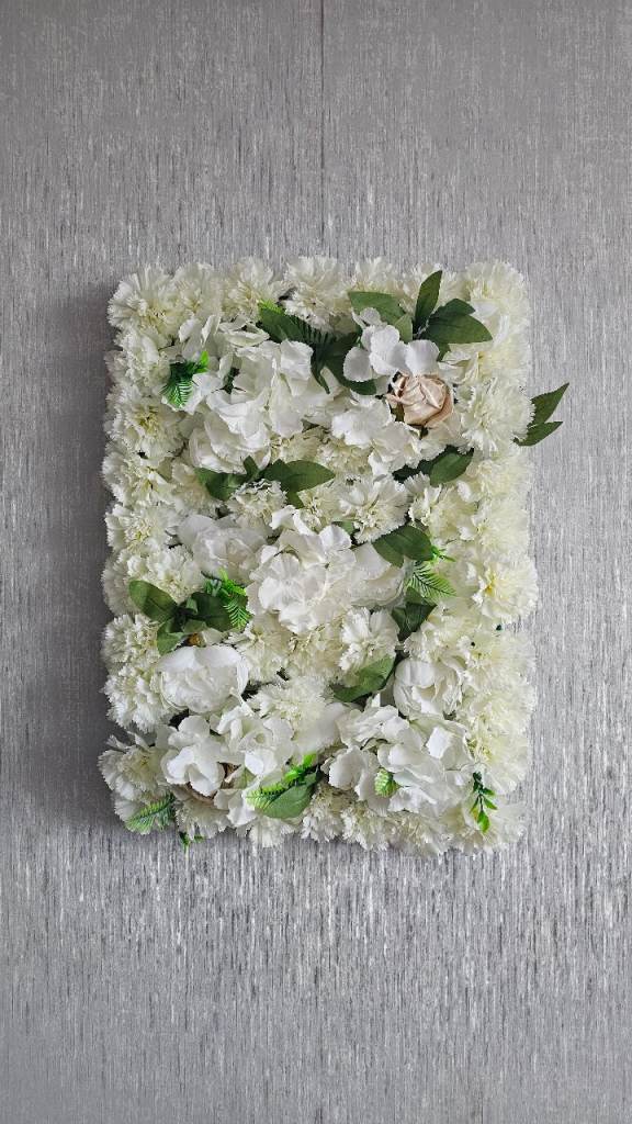 Artificial Flower Wall Backdrop Panel, 60cm x 40cm,