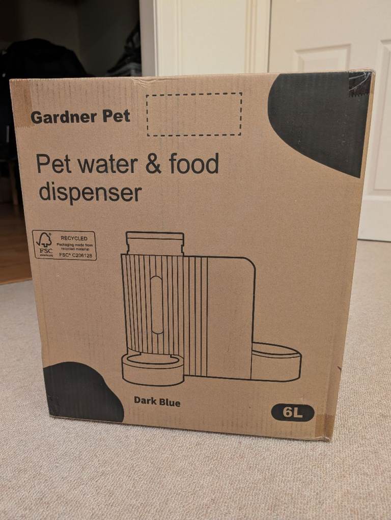 New Gardner Pet 6L Water and Food Dispenser for Dogs and Cats