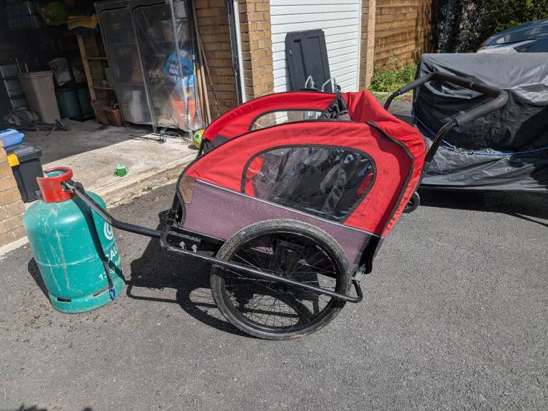 Child bike trailer - two seats 