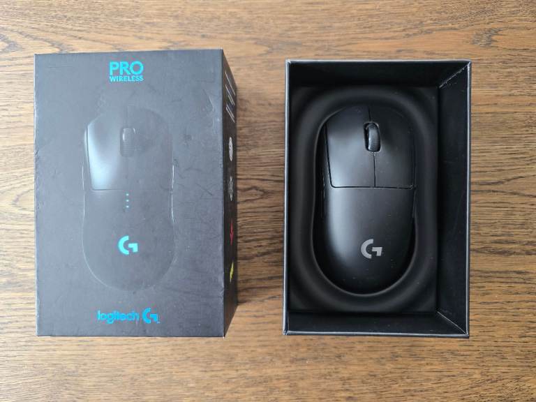 Logitech G PRO Wireless Gaming Mouse, HERO 25K Sensor, 25,600 DPI, RGB, Ultra Lightweight