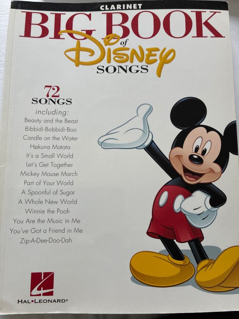 Hal Leonard Big Book of Disney Songs for Clarinet – Good Condition