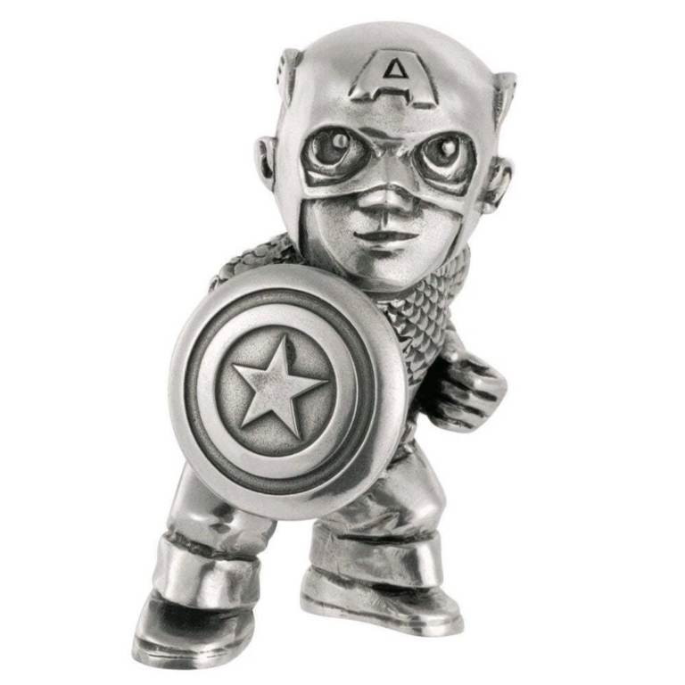 Royal Selangor Hand Finished Collection Pewter Captain America Marvel Mini Figurine