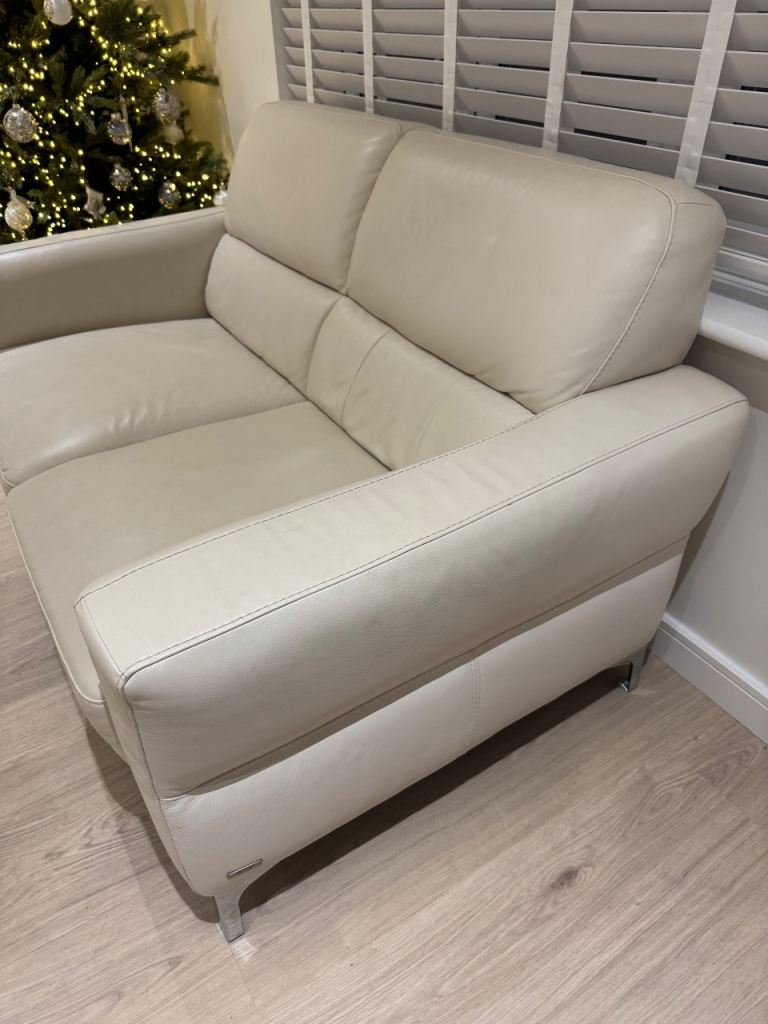 Two Natuzzi Two Seater Leather Sofas