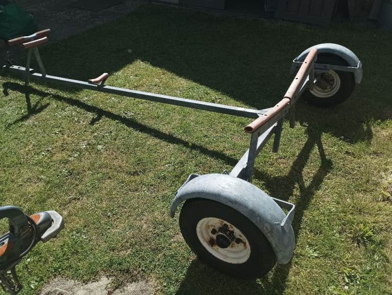 Galvanized boat/rib/dinghy....road/launch trailer.