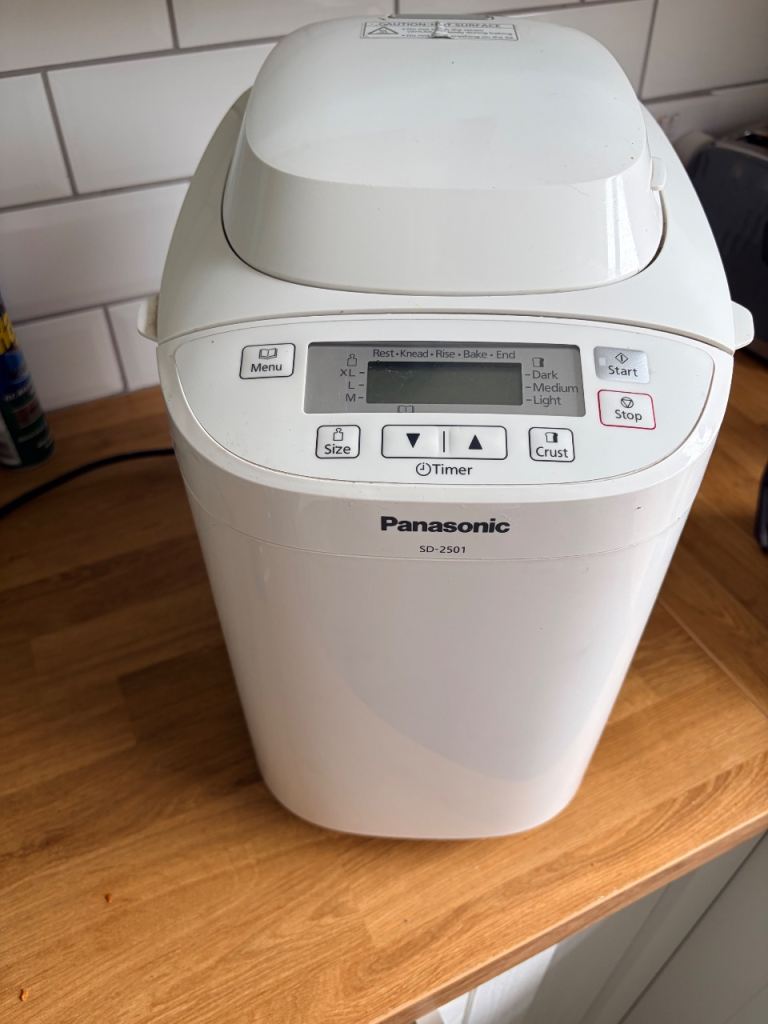 Panasonic SD-2501 Bread Maker - White, Good Condition