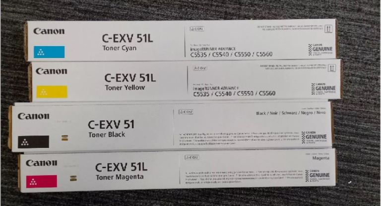 Canon C-EXV 51l printer toners set of 4