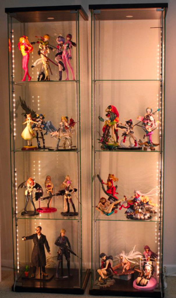 Glass cabinets for collectables or figurines - COLLECTION ONLY