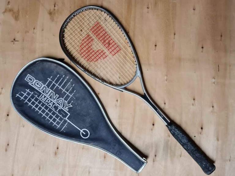 Donnay Impact Alloy Squash Racket With Case Cover Black