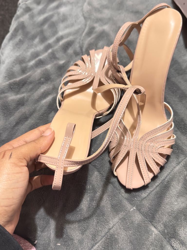 Nude heel sandals 