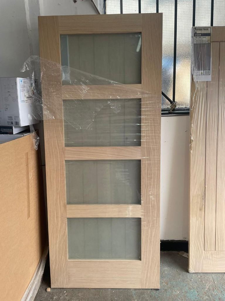 SHAKER 4 PANEL GLAZED DOOR RRP £185