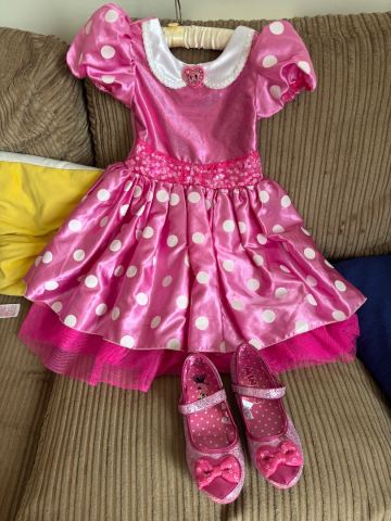 disney store pink minnie mouse dress Disney Store Minnie Mouse Pink Dress For Kids