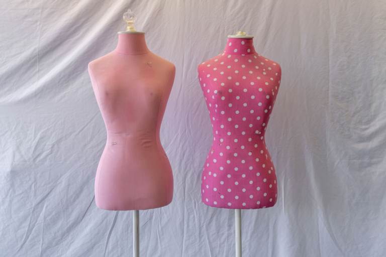 Pair of Pink Tailor's Dress Forms Mannequins | RRP £325
