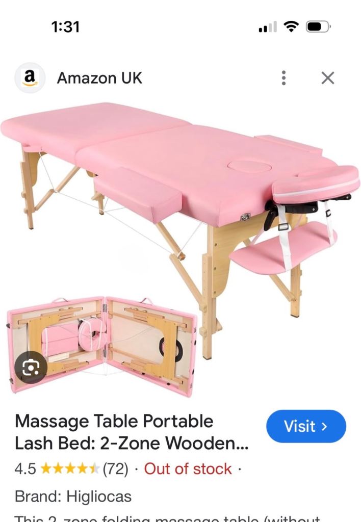 Lightweight But Sturdy Beauty Bed Therapy Massage Couch Brand New Higliocas Brand