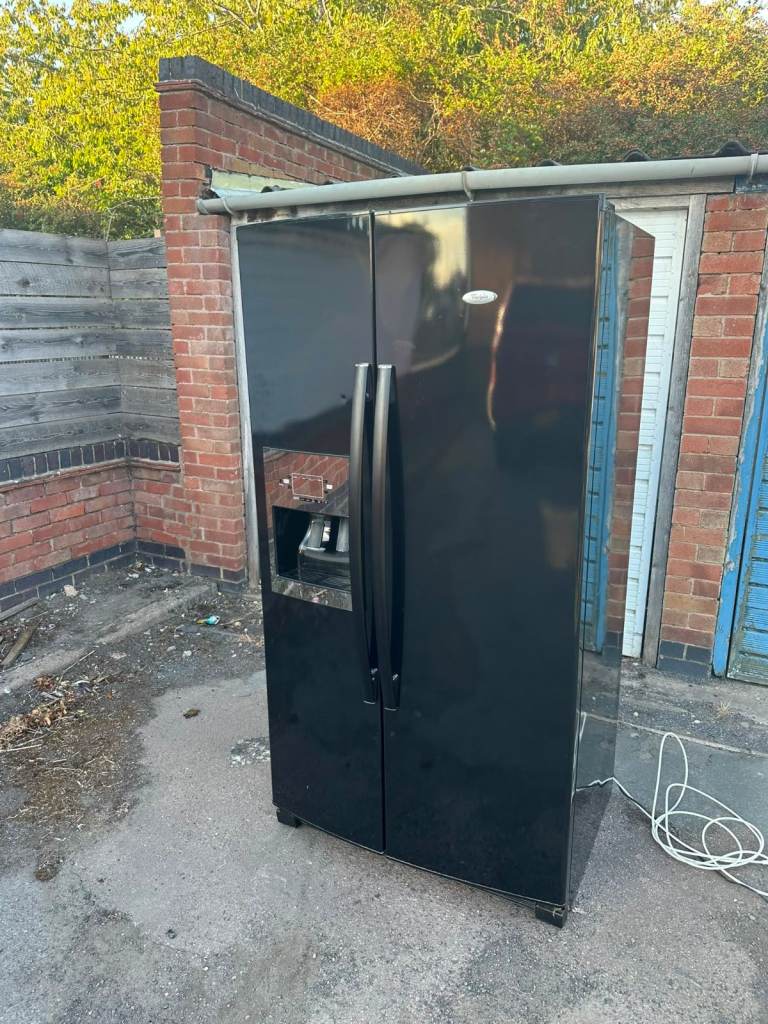 Black American Style Fridge Freezer with Water Dispenser Free Home Delivery