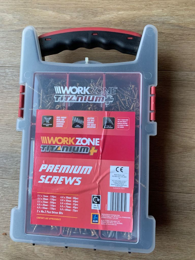 Workzone Titanium+ Premium Screws assortment set