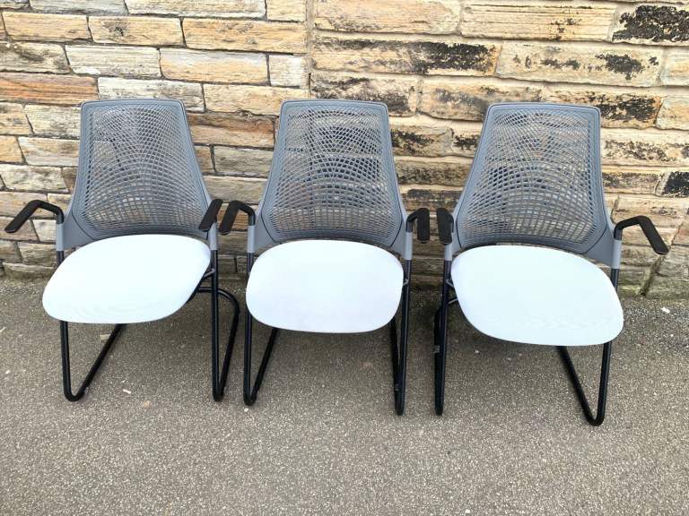 Herman miller sayl cantilever meeting chair (10 available) 90 each