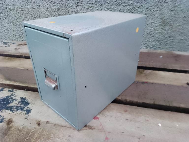 Old 1960's metal filing drawer, please read description, £10