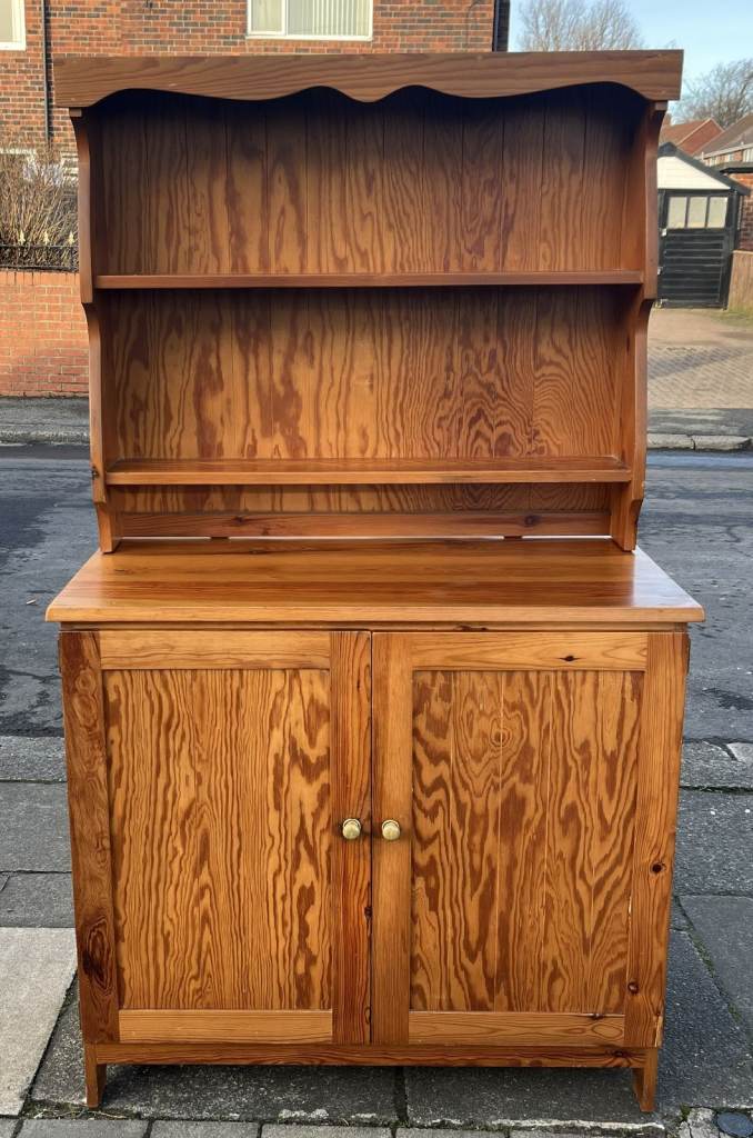 A SOLID PINE DRESSER