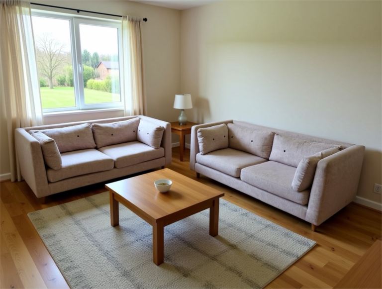 Next Set of 2 beige sofas