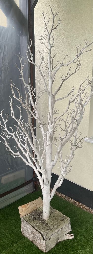 Wedding- 2 artificial manzanita trees in concrete base 