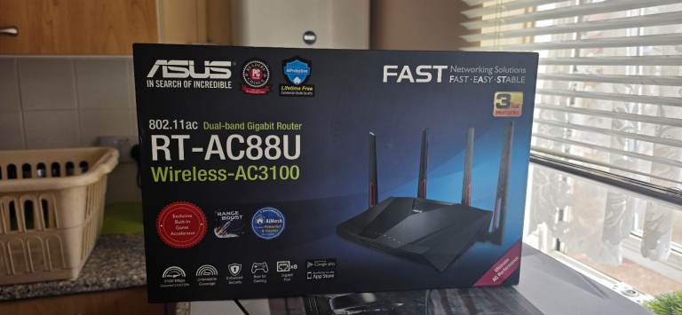 Brand New ASUS RT-AC88U Wireless Router – AC3100 Dual-Band Gigabit
