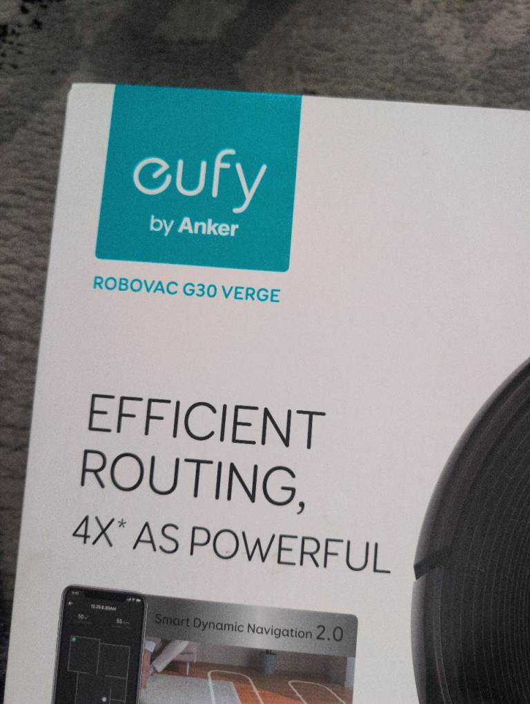 New Eufy RoboVac G30 Verge Robot Vacuum Cleaner - Black