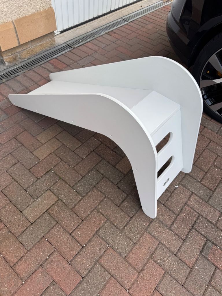 Jupiduu White Elephant Wooden Indoor Slide