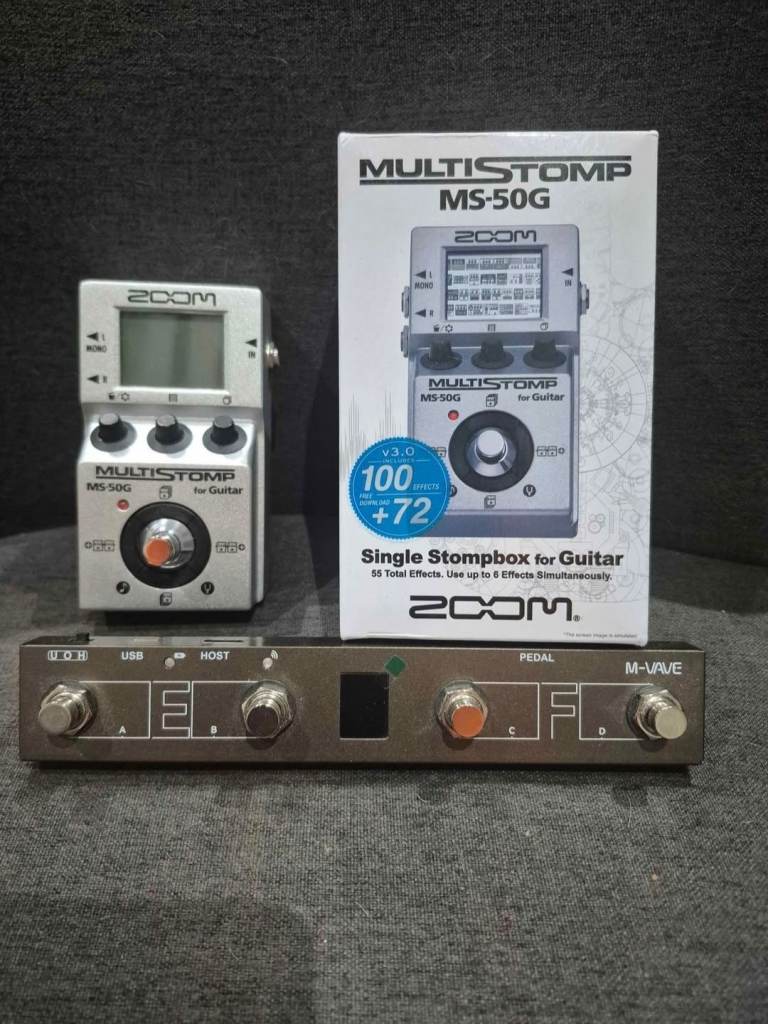 Zoom MS-50G and M VAVE chocolate + MIDI controller
