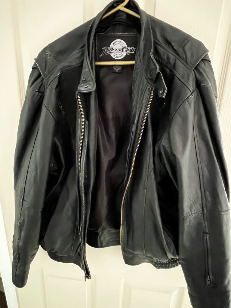 Rider’s Club leather motorcycle jacket 