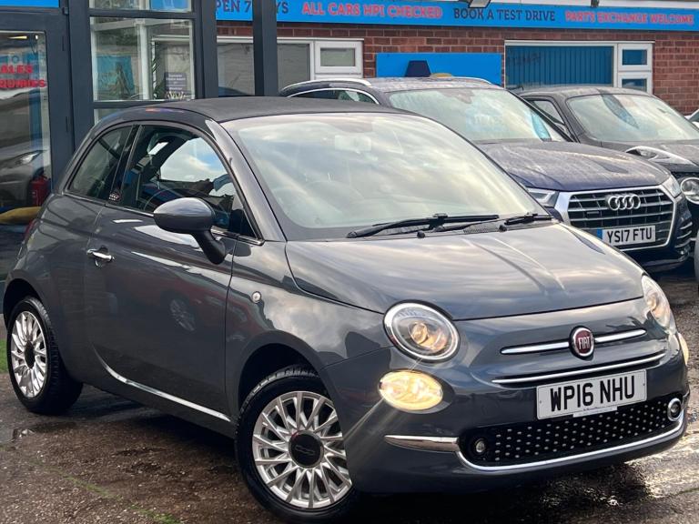 2016 Fiat 500 1.2 Lounge 2dr CONVERTIBLE PETROL Manual