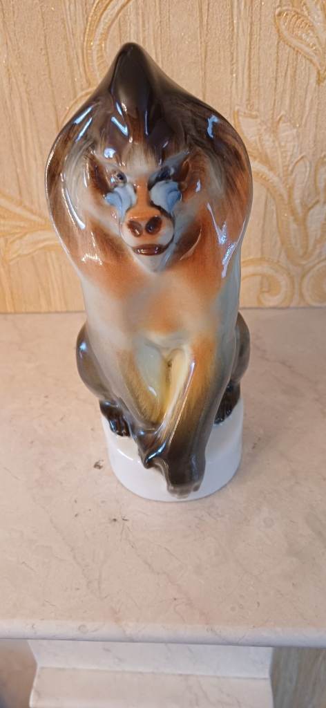 Porcelain monkey ornament