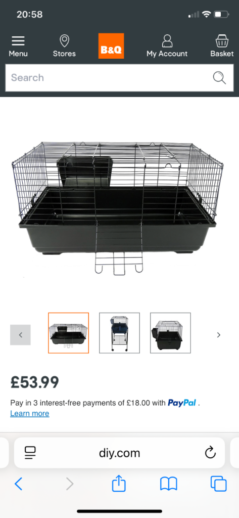 Indoor Rabbit & Guinea Pig Cage
