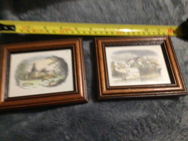 3x miniature pictures of old Maidstone and the Oast ulcombe 