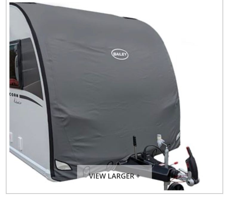 Bailey Caravan Front Cover – Brand New, Grey