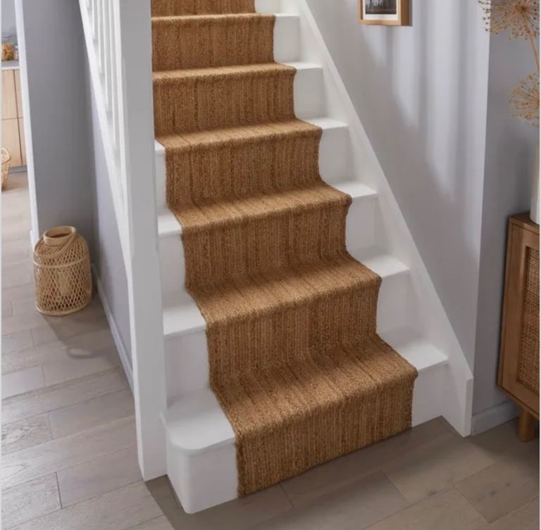 Jute stair runner 60 x 600 cm