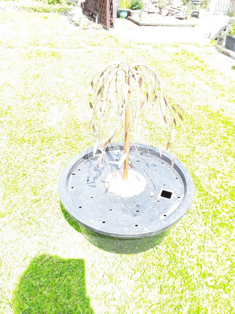 Copper water feature 