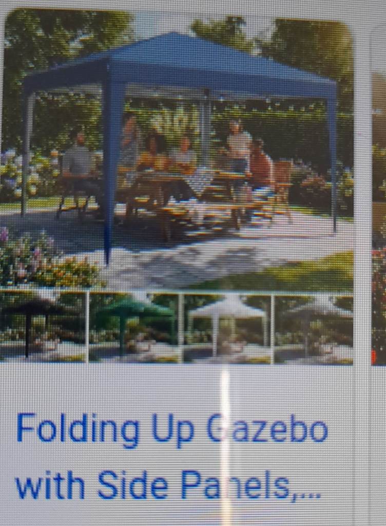 3 m x 3m Folding Up Gazebo with Side Panels 3M x 3M – Blue