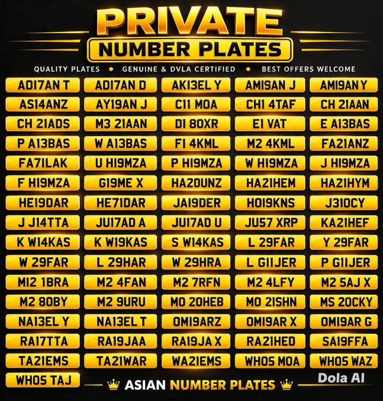 Private number plate 