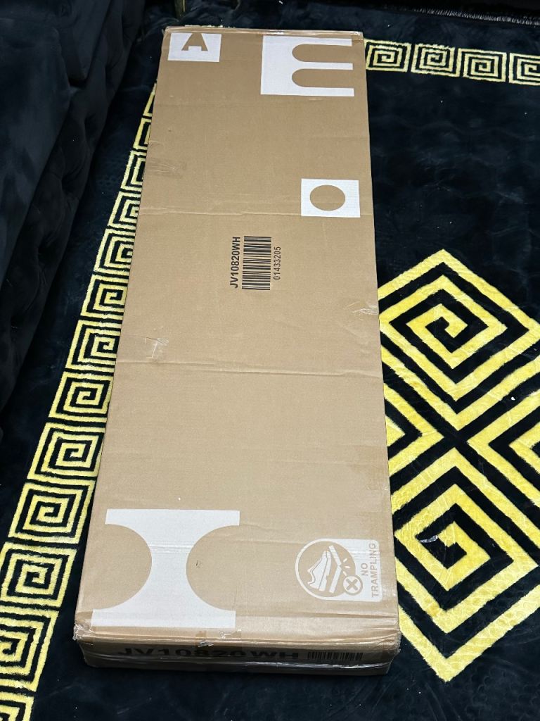 NEW Costway White LED Mirror Jewellery Cabinet 