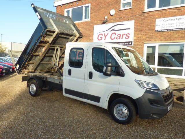 CITROEN RELAY 2.2 HDi 35, 7 SEAT CREW CAB TIPPER, 15 MONTHS WARRANTY, 12 MONTHS