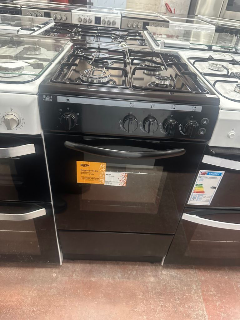 NEW/GRADED 50CM BLACK GAS COOKER GRILL/OVEN 