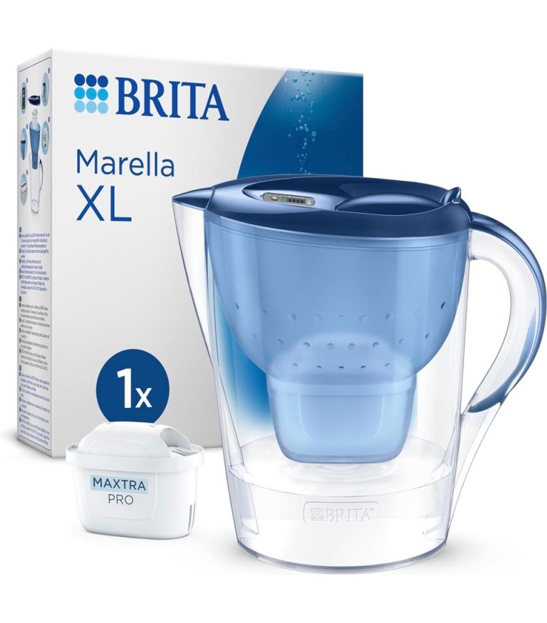 BRITA Marella XL Water Filter Jug Blue (3.5L) incl. 1x MAXTRA PRO Pure Performance cartridge