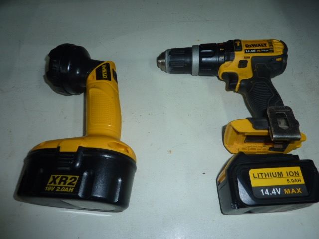 dewalt 14.4v drill noisy plus torch 18v no 14.4 volt battery