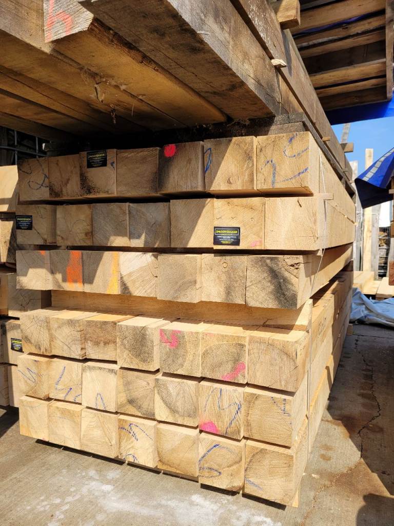 8x8" Oak Beams Structural Grade French Oak 200x200