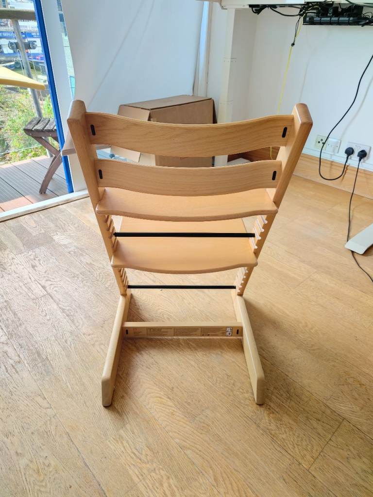 Stokke Tripp Trapp High Chair – Natural Wood, Good Condition