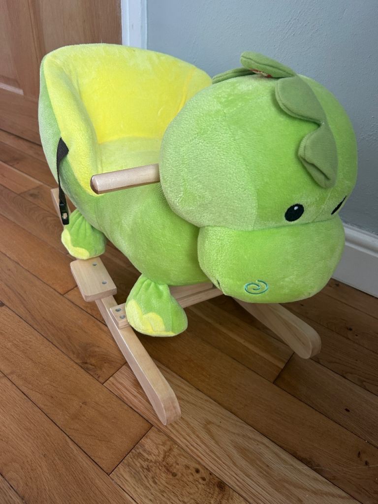 Children Rocking Horse, Plush Ride-On Dinosaur