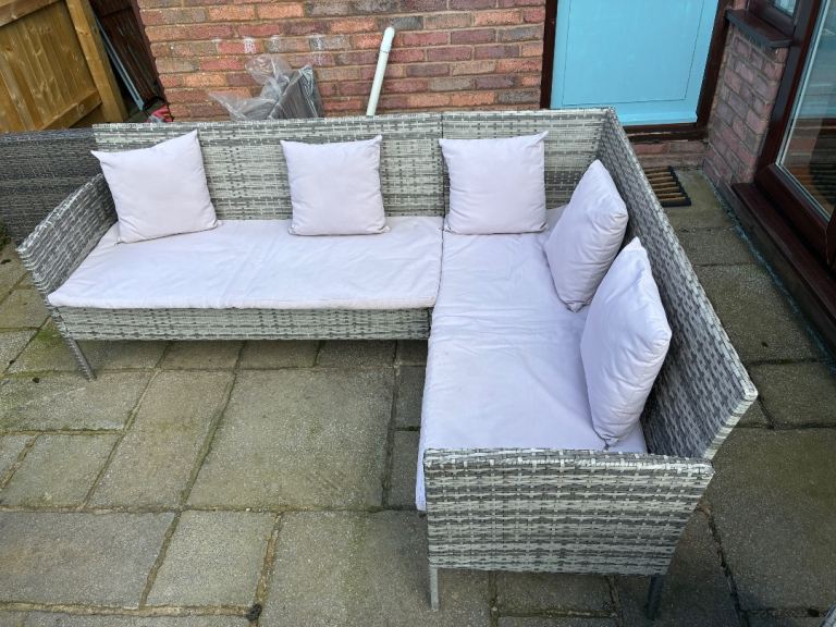 Outsunny Garden Corner Sofa Garden Furniture
